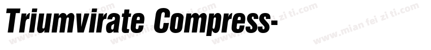 Triumvirate Compress字体转换